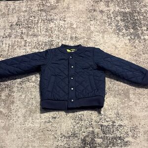 Kids Quilted Navy Puffer Jacket 18M